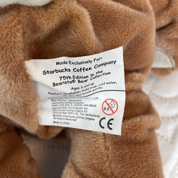 Starbucks collectors bears. 2008 Easter bunny bear. - Picture 4 of 4